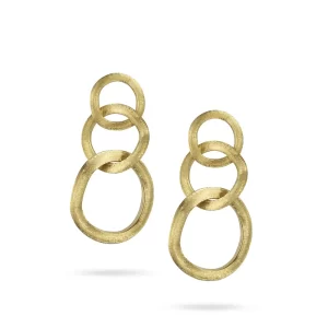 Orecchini Marco Bicego Jaipur Link Oro Giallo Lavorato a Bulino