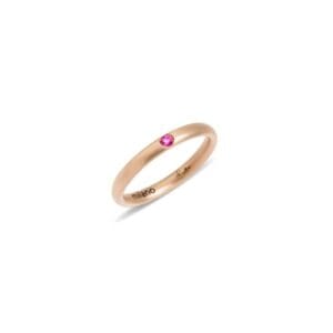 anello lucciole pomellato zaffiro rosa