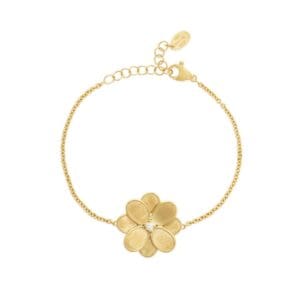 Bracciale Marco Bicego Petali Oro giallo e diamante Bracciale Marco Bicego Petali Oro giallo e diamante
