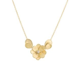 Collana Marco Bicego Petali Oro giallo e diamante Collana Marco Bicego Petali Oro giallo e diamante