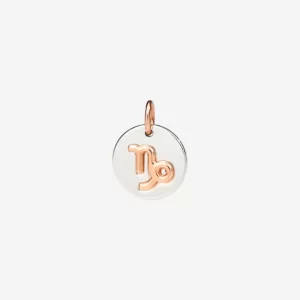 Ciondolo Dodo Zodiaco Capricorno in argento e oro rosa