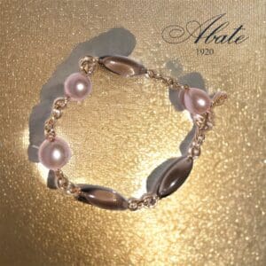 PhotoRoom_20230829_122341 Bracciale Mimi in Oro Rosa con perle rosa e quarzi fume'
