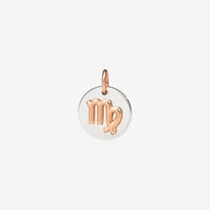 Ciondolo Dodo Zodiaco Vergine in argento e oro rosa