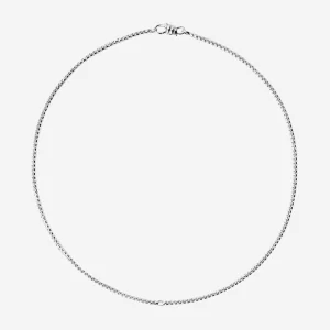 Collana Dodo Nodo in argento chiusura moschettone 50 cm