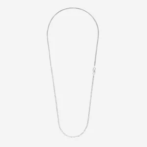 Collana Dodo Nodo in argento chiusura moschettone 75 cm