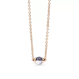Collana Pomellato MNM Oro rosa, zaffiri blu e adularia