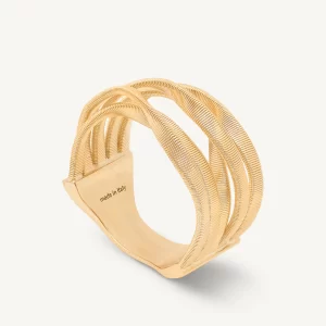 Anello Marco Bicego Marrakech 5 fili in oro giallo