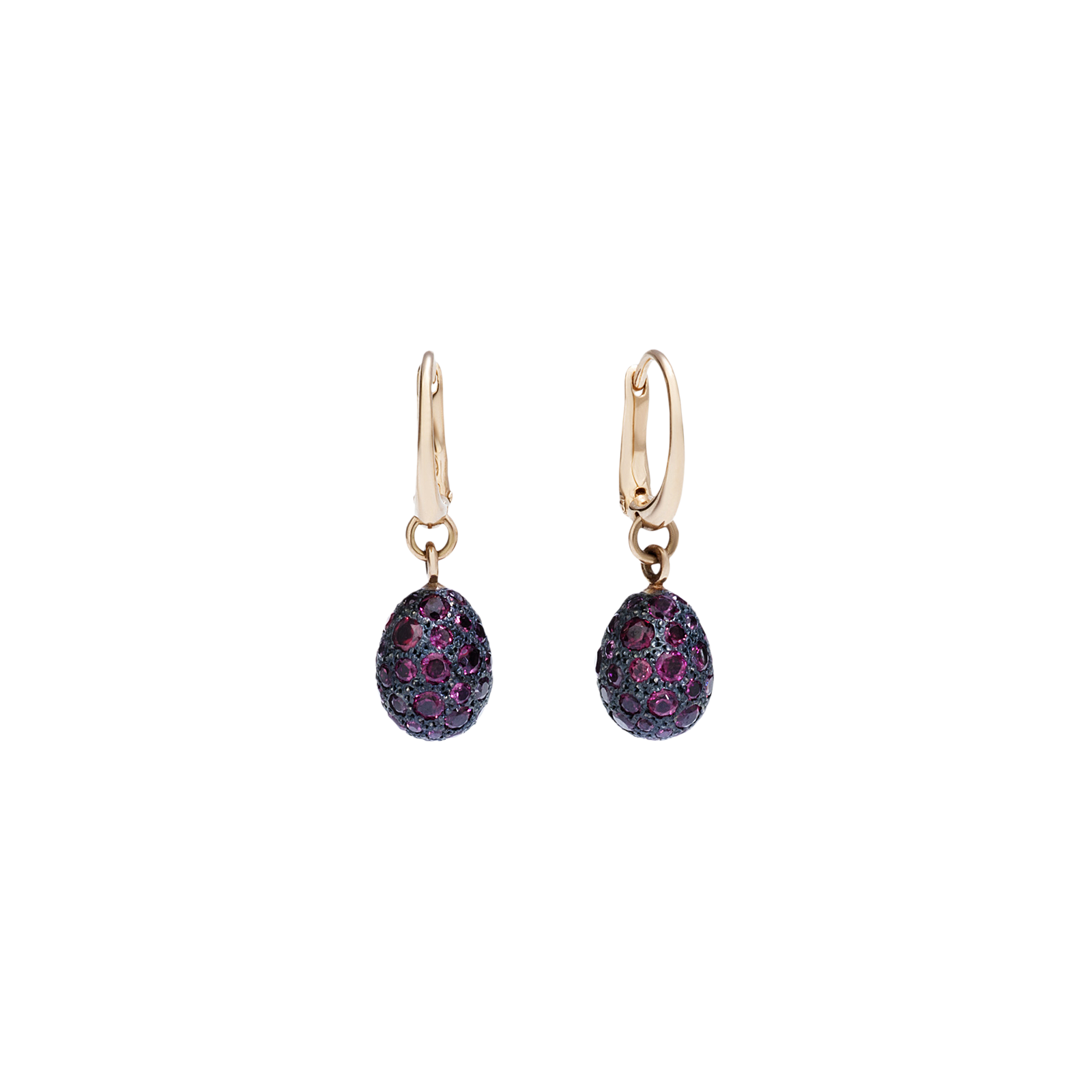Orecchini Pomellato Tabou in oro rosa e rodolite