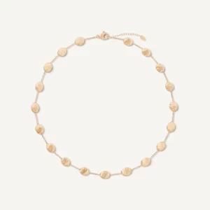 cb538-e Collana Marco Bicego Siviglia con ovaline medie in oro giallo