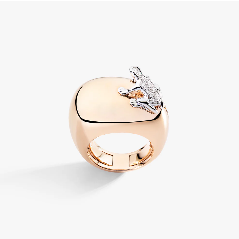 anello dada arrigoni oro rosa rana