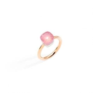 46642 anello nudo petit quarzo rosa