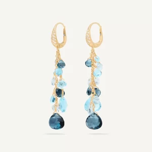 Orecchini Marco Bicego Paradise multifilo con topazi